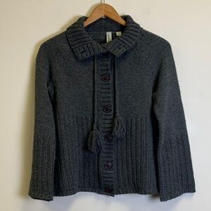 Caslon Dark Gray Knit Cardigan